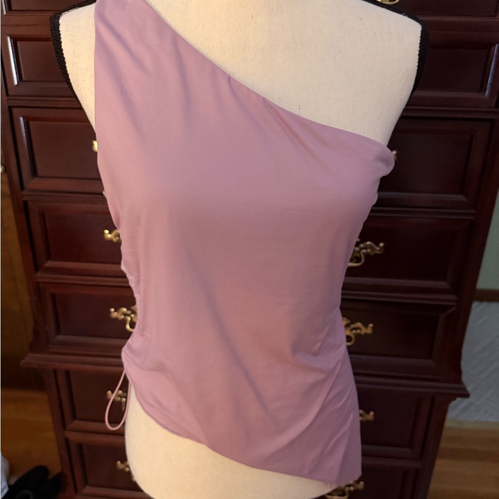 FP Movement by Free People Pink One-Shoulder Tank Top